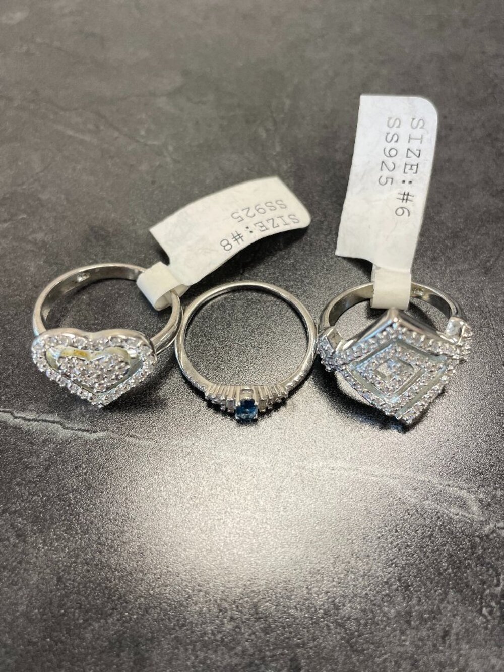 Sterling Silver Gemstone Ring Bundle.